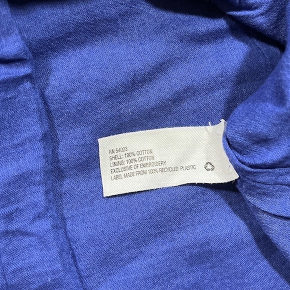 GAP Blue Print Fit and Flare Cutout Neckline Dress sz S - Picture 5 of 13